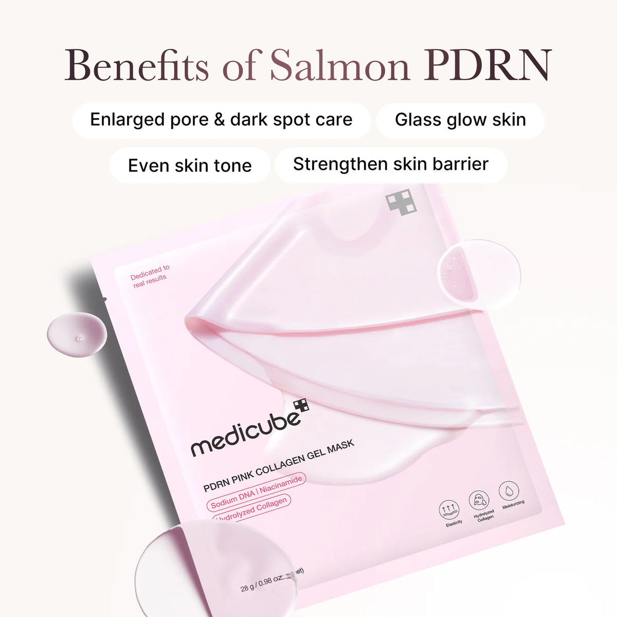 [MEDICUBE] Salmon PDRN Pink Collagen Jelly Mask 4pcs