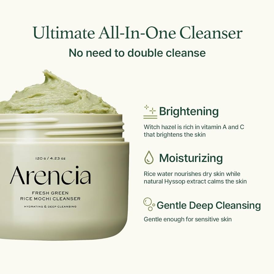 [ARENCIA] Fresh Green Rice Mochi Cleanser
