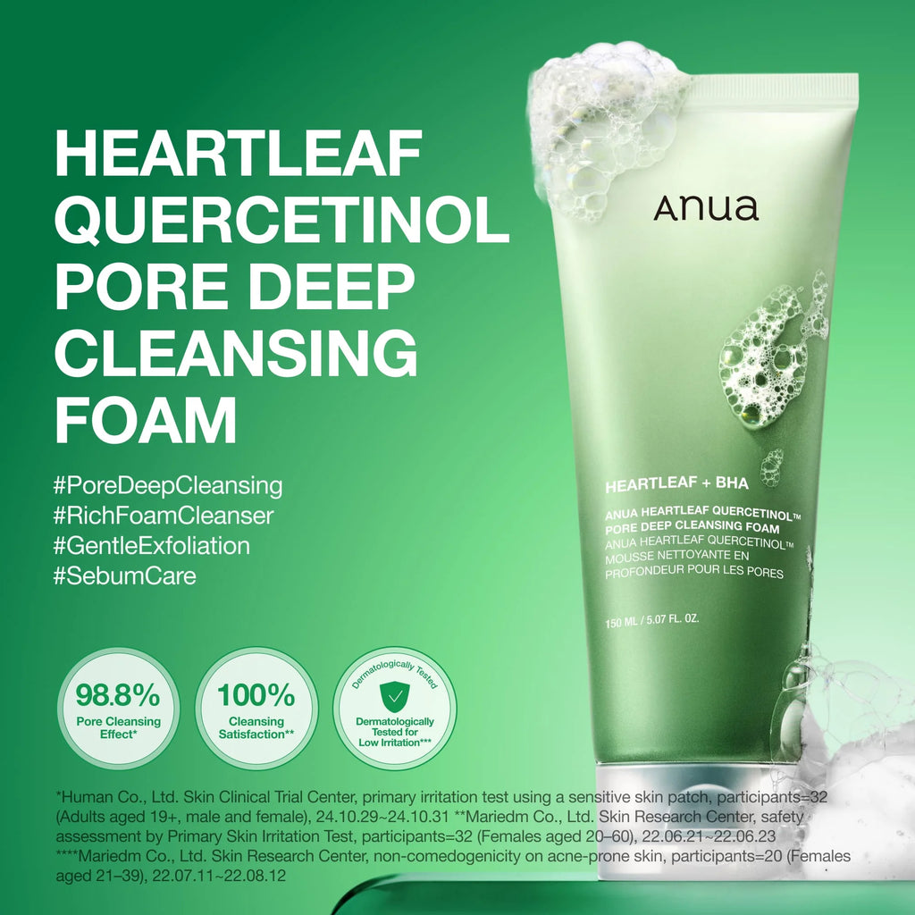 [ANUA] Heartleaf Quercetinol Pore Deep Cleansing Foam