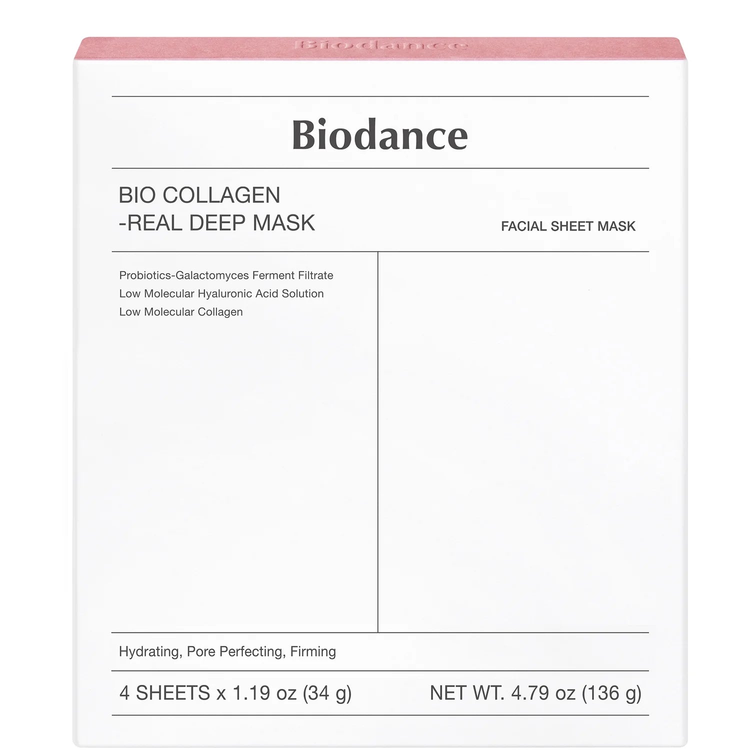 [BIODANCE] Bio-Collagen Real Deep Mask 4pcs
