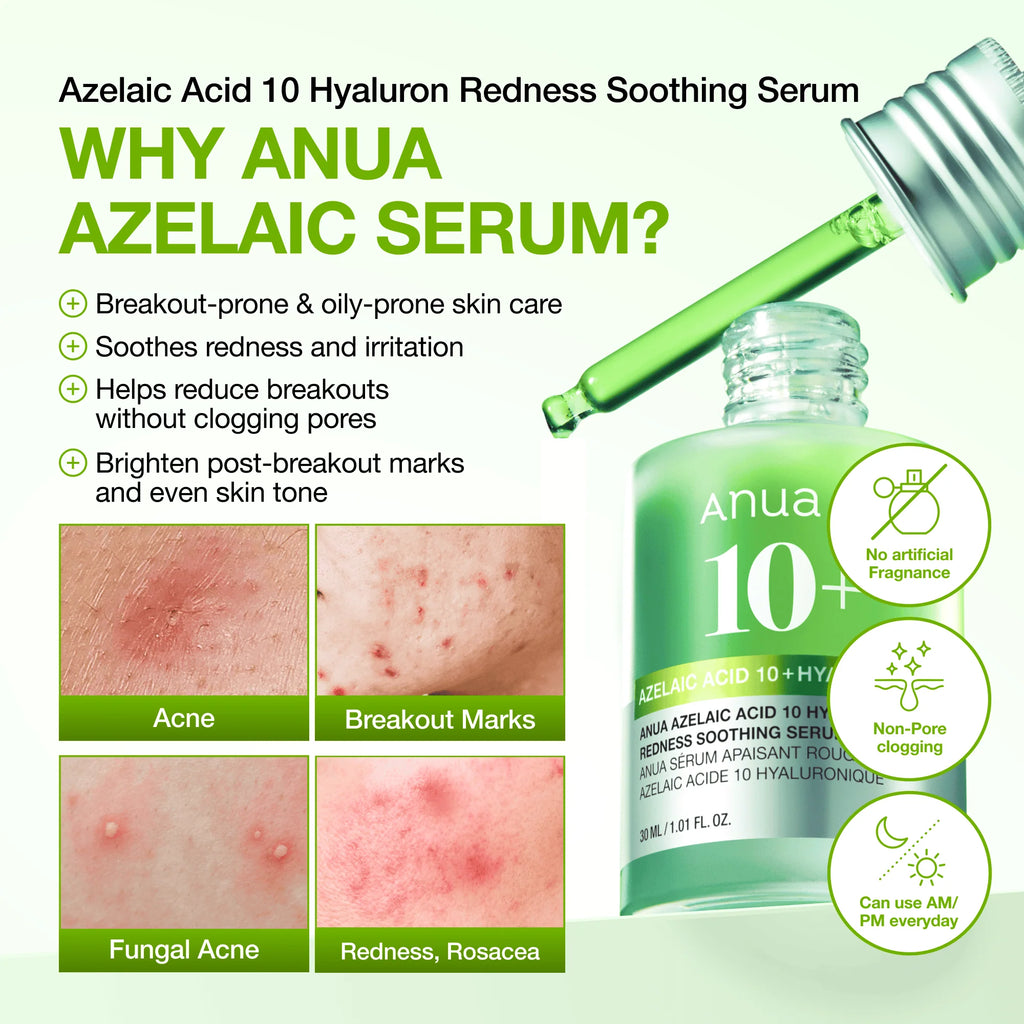 [ANUA] Azelaic Acid 10 Hyaluron Redness Soothing Serum