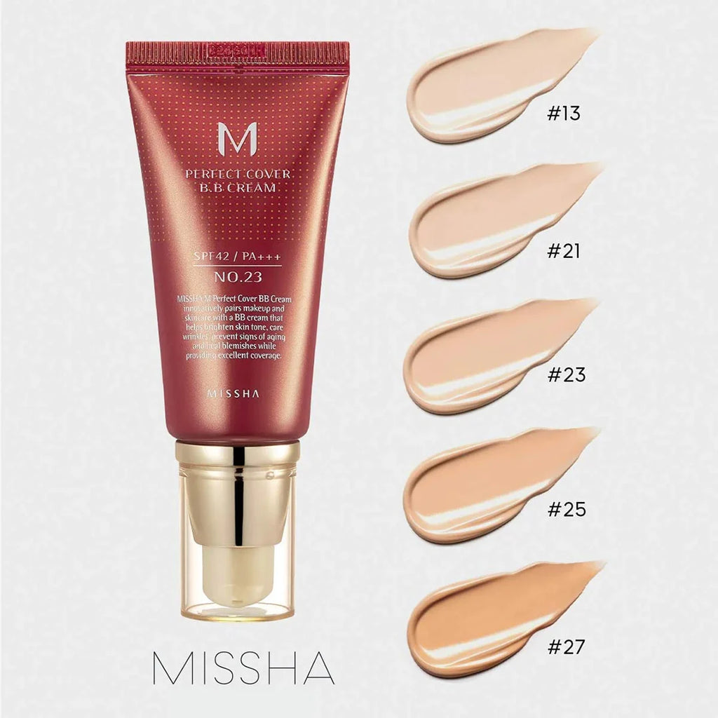 [MISSHA] M Perfect Covering BB Cream SPF42 PA+++,No.21 Light Beige