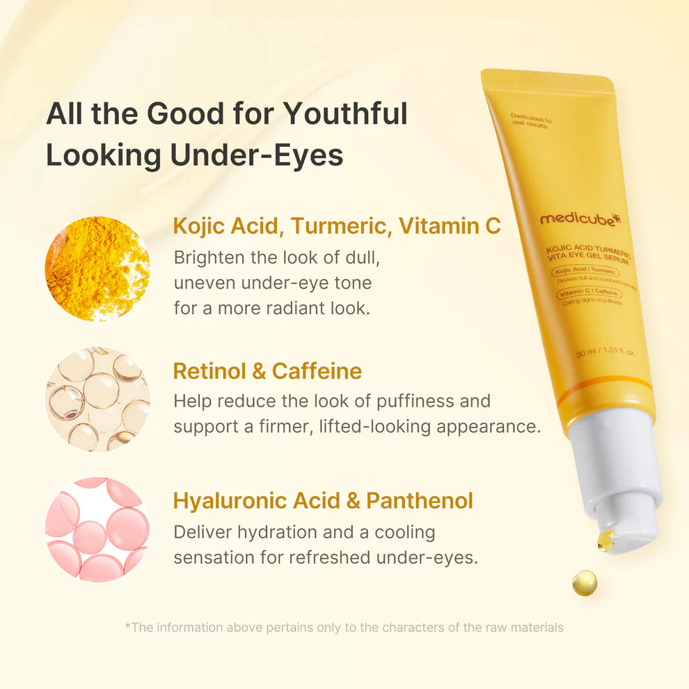 [MEDICUBE] Kojic Acid Tumeric Vita Eye Gel Serum