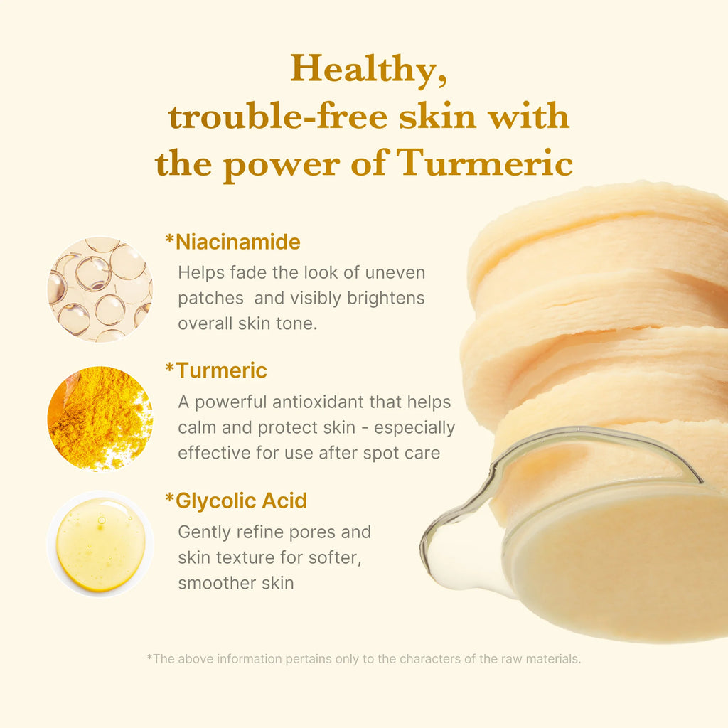 [MEDICUBE] Kojic Acid Tumeric Toner Pad